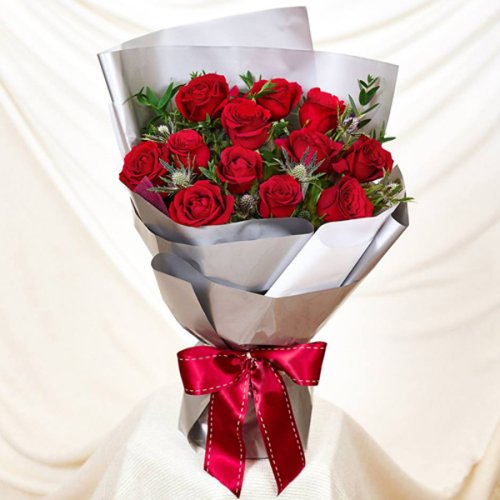 12 Red Roses Bouquet