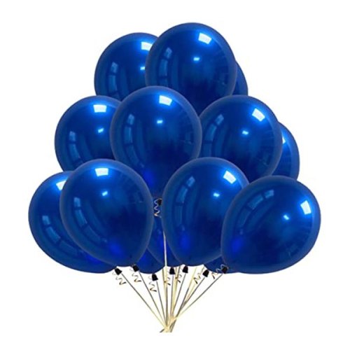 Pack of 100 blue latex balloons