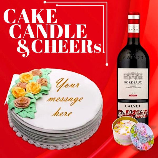 Cake Candle & Cheers