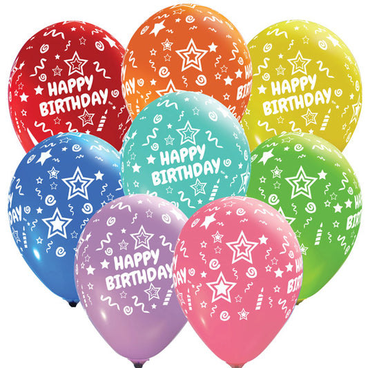 Party-Perfect Birthday Balloon Bundle: 100 Pieces