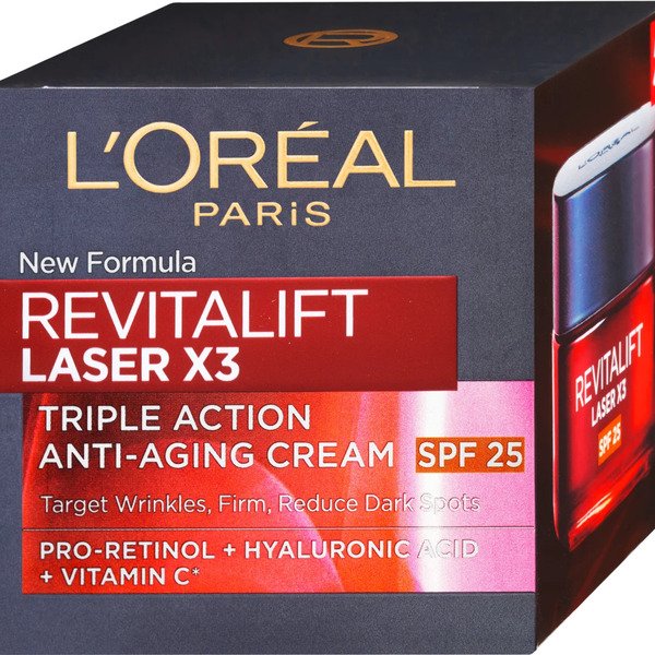 Loreal Revitalift Laser x3 Triple Action Anti Ageing SPF25 50ml