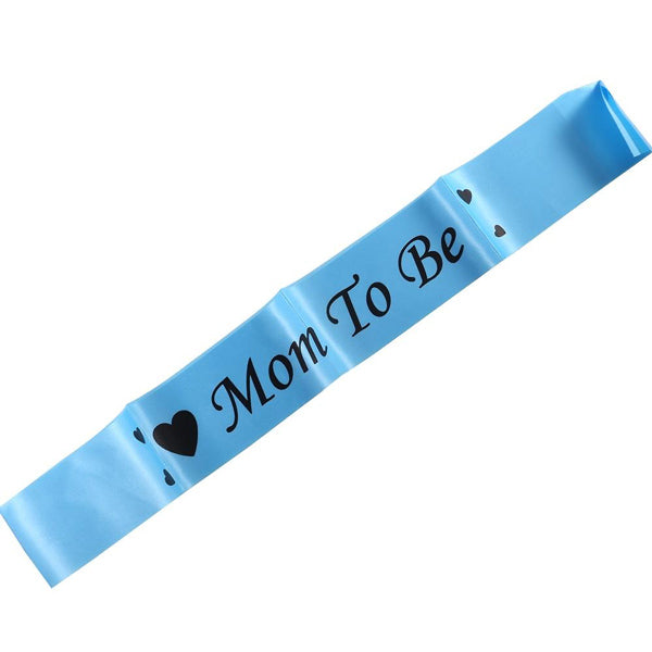 Blissful Blue Mom-to-Be Sash