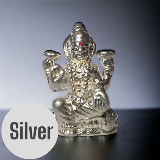 999 Fine Silver Laxmi Ji Figurine (1.25 Inches)