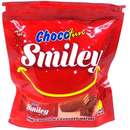 175g Chocofun Smiley Mini Chocolate Wafer