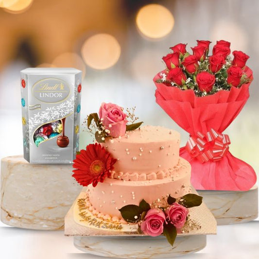 Roses, Cake & Chocolates