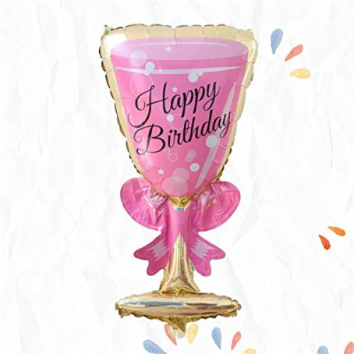 Foil Balloon: Birthday Decor with Cocktail Design