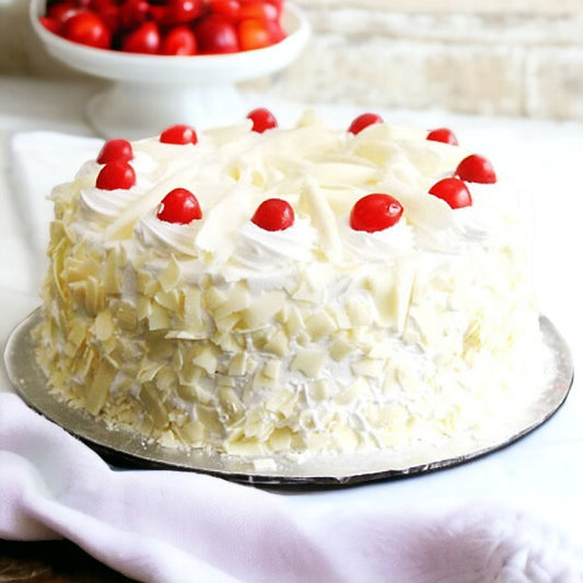 Delicious 2lbs White Forest Cake- Laatokosero Bakery