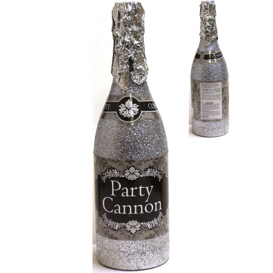 Champagne Bottle Party Poppers- Grey