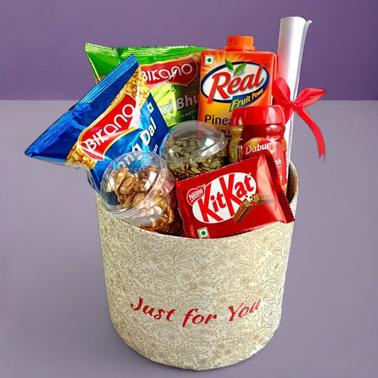 Perfect Snacks and Cheerful Messages Gift - Flowers to Nepal - FTN