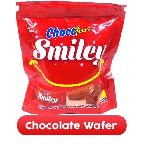 175g Chocofun Smiley Mini Chocolate Wafer